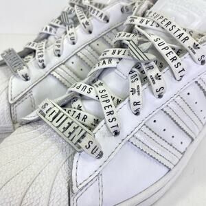 Adidas Trefoil Superstar Sneaker Queen Shoes Womens 8 White FV3392 Streetwear